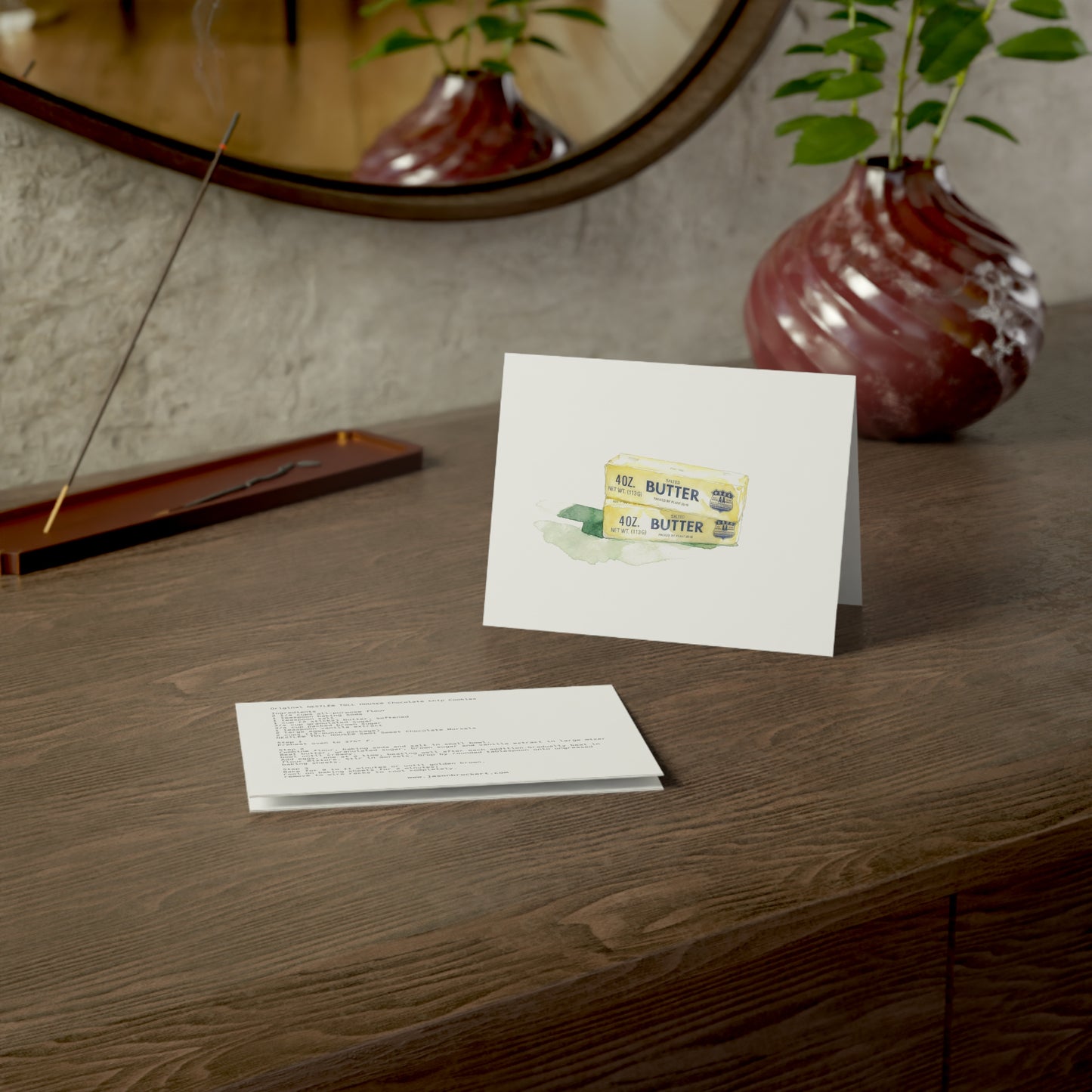 Free Art Note Card Nestles Chocolate Chip Morsels