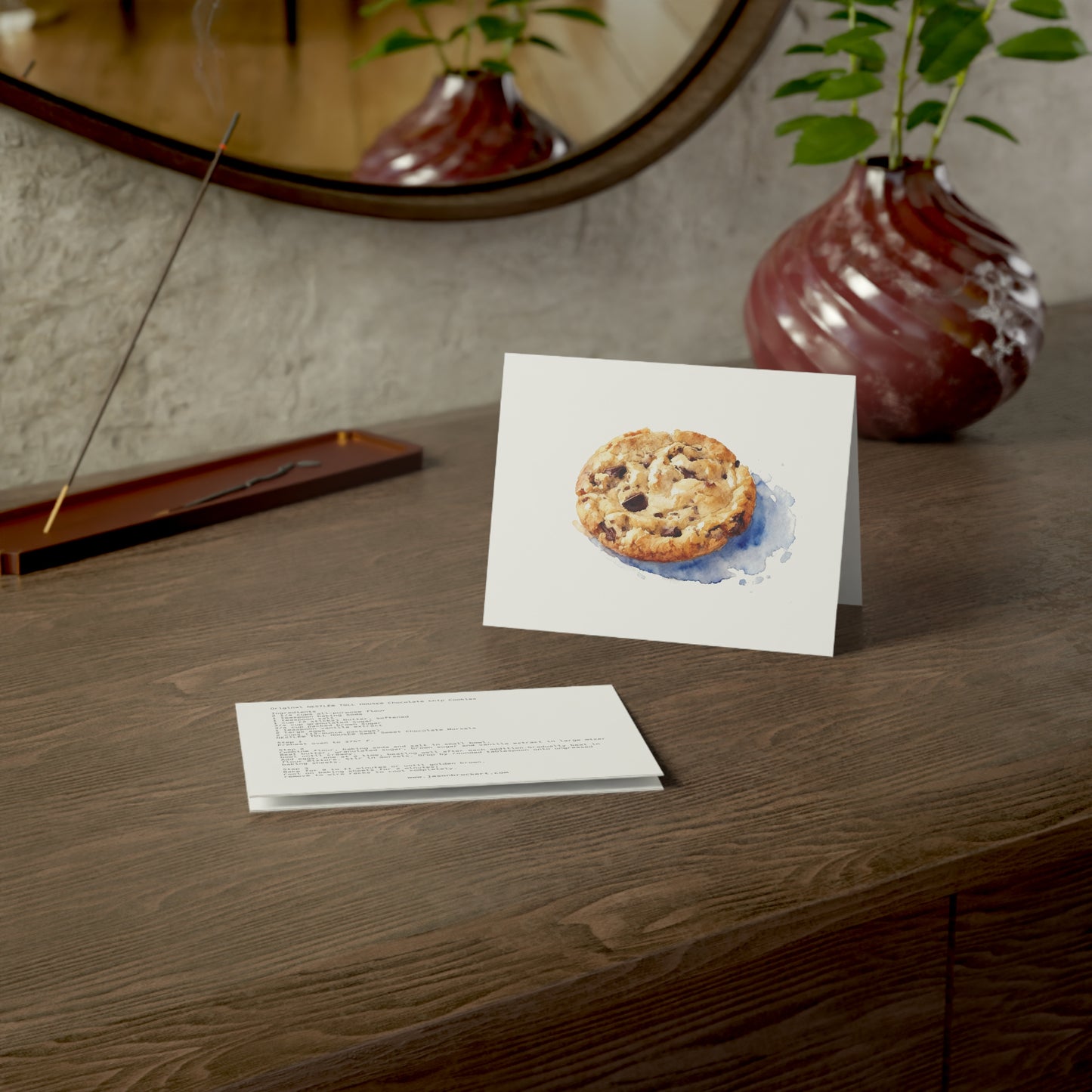Free Art Note Card Nestles Chocolate Chip Morsels