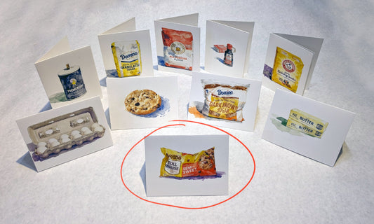 Free Art Note Card Nestles Chocolate Chip Morsels
