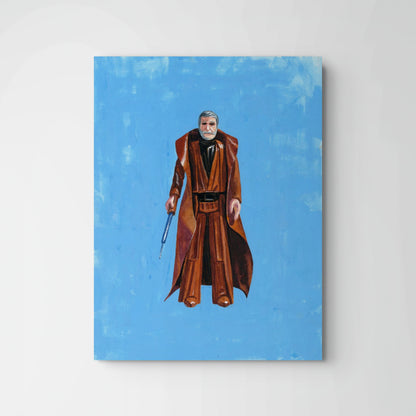Retro Obi Wan Kenobi Action Figure Painting