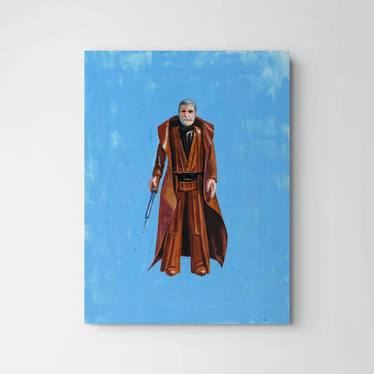 Retro Obi Wan Kenobi Action Figure Painting