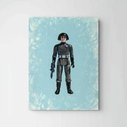 Retro Death Star Trooper Action Figure Painting