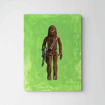 Retro Chewbacca Kenner Action Figure Painting