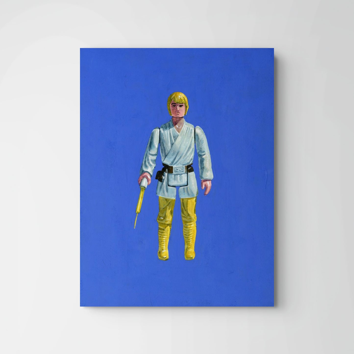 Retro Luke Skywalker Kenner Action Figure Painting