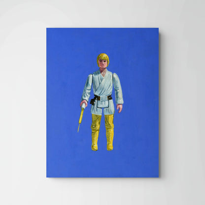 Retro Luke Skywalker Kenner Action Figure Painting