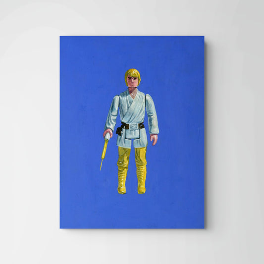 Retro Luke Skywalker Kenner Action Figure Painting