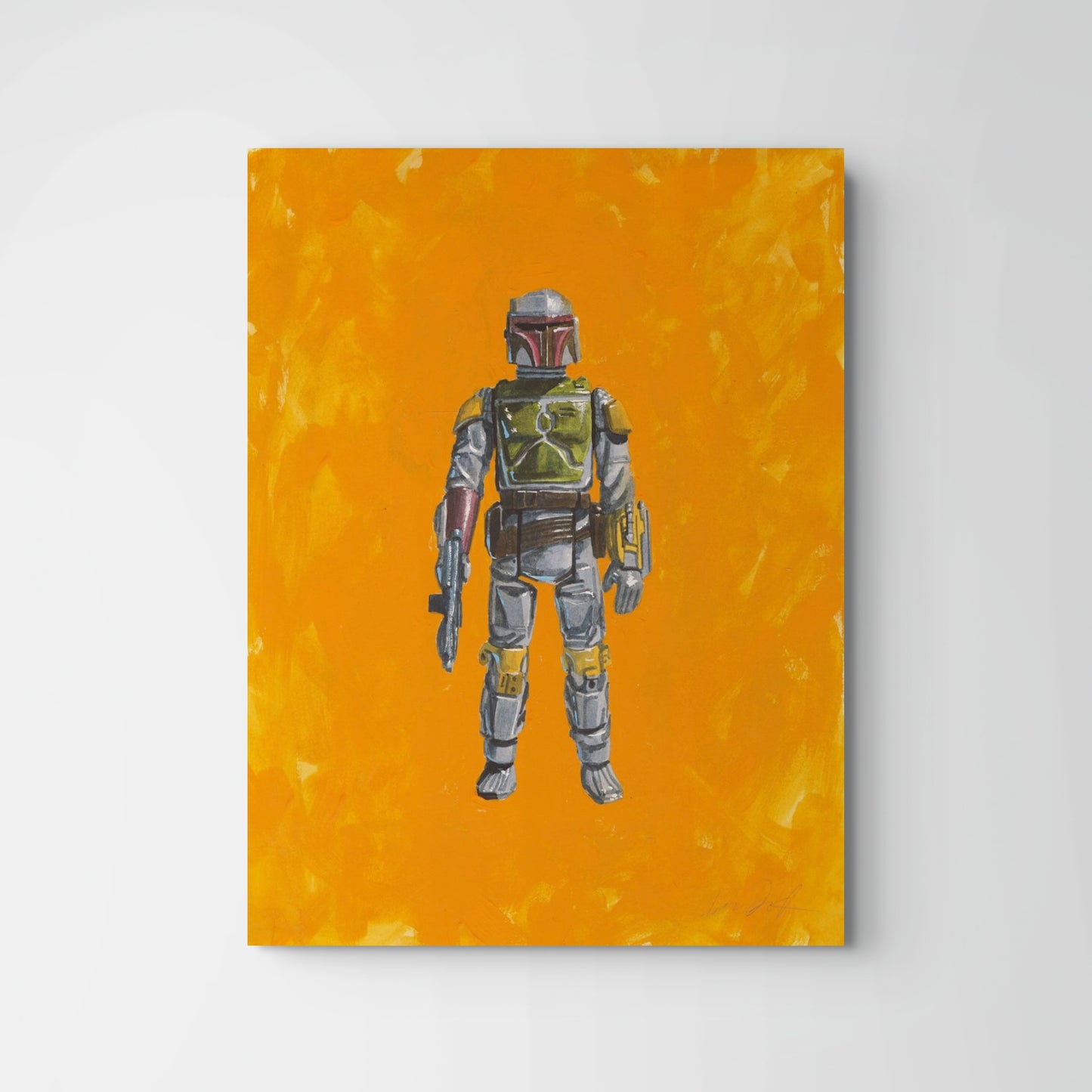 Retro Boba Fett Kenner Action Figure Painting