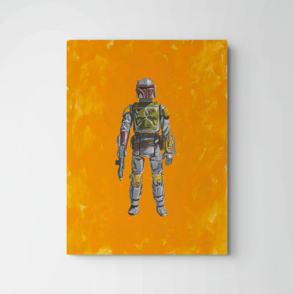 Retro Boba Fett Kenner Action Figure Painting