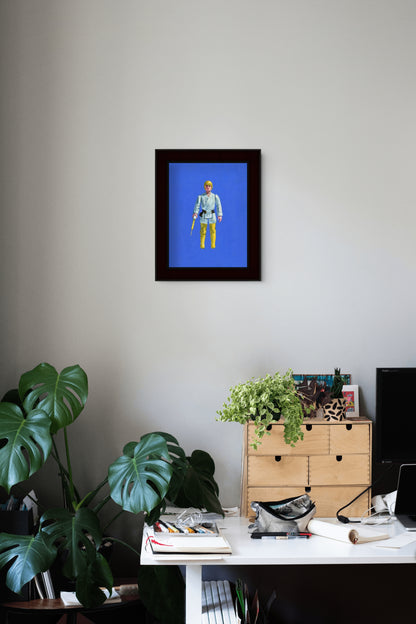 Retro Luke Skywalker Kenner Action Figure Painting