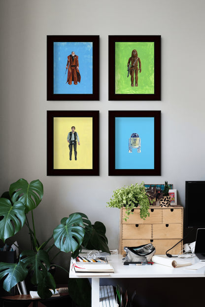 Retro Chewbacca Kenner Action Figure Painting