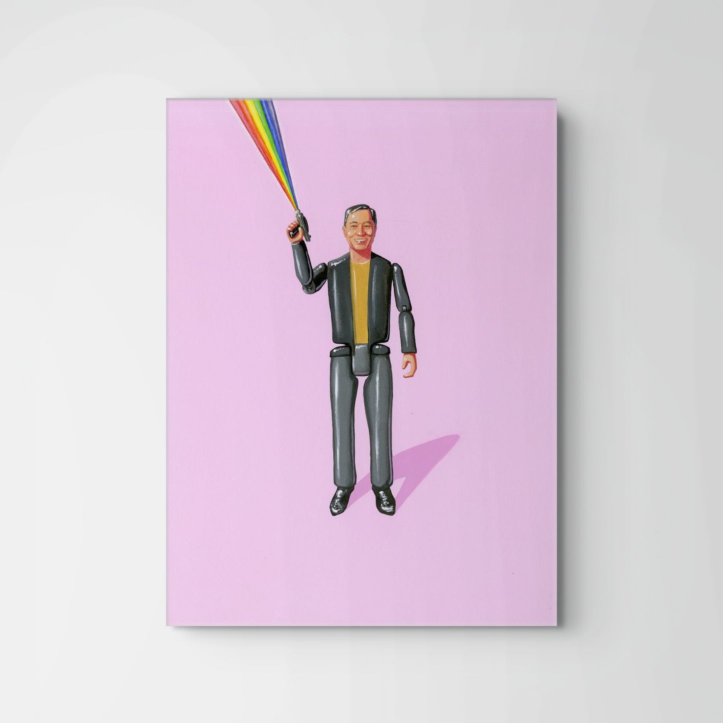 George Takei Action Figure Painting