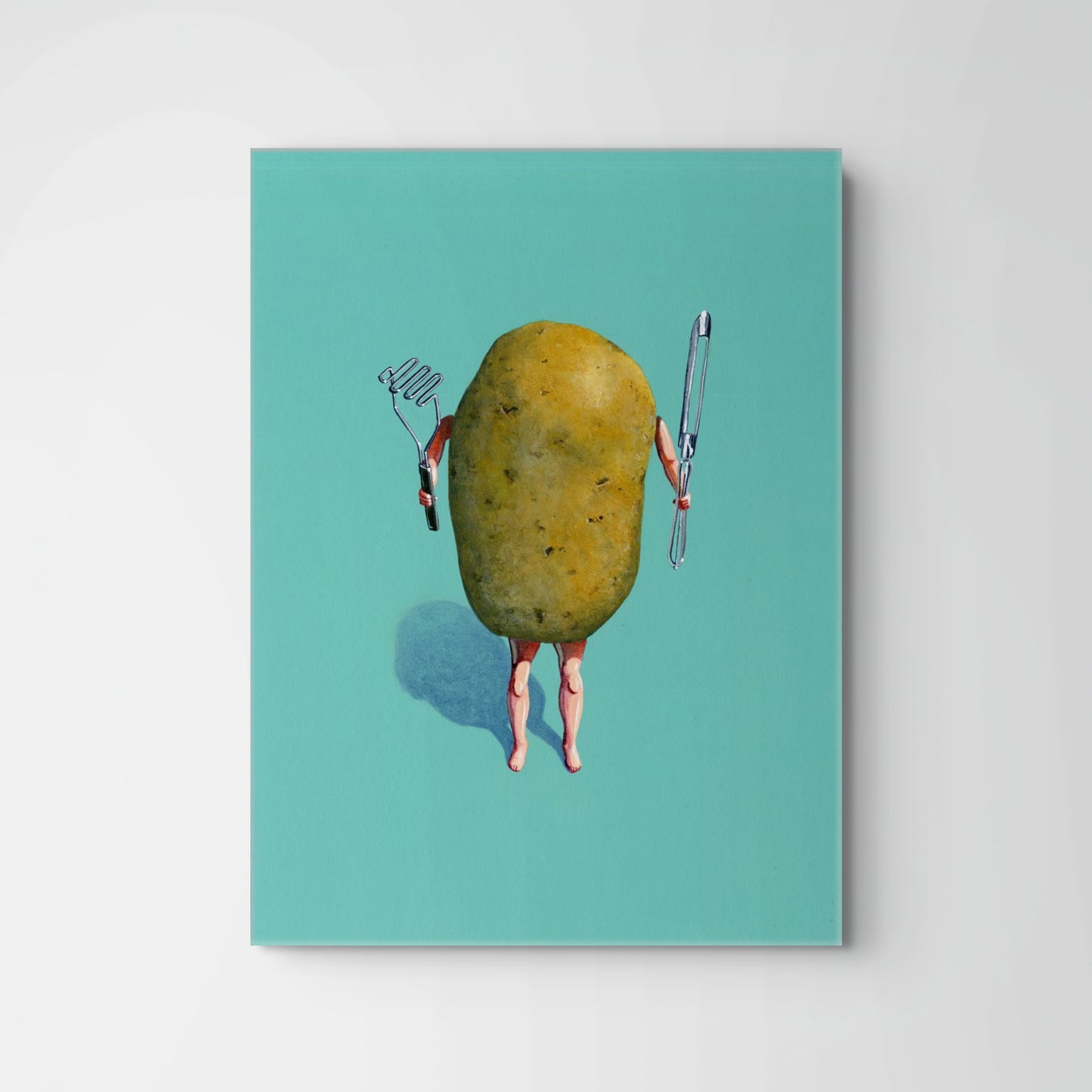 Potato Wants to be Mashed Action Figure Painting