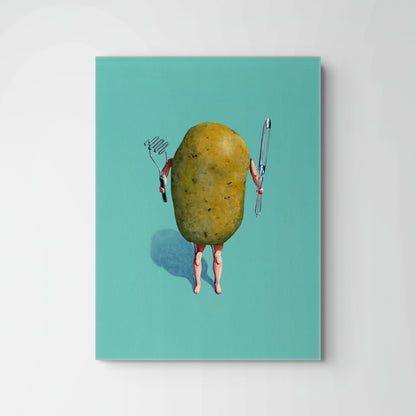 Potato Wants to be Mashed Action Figure Painting